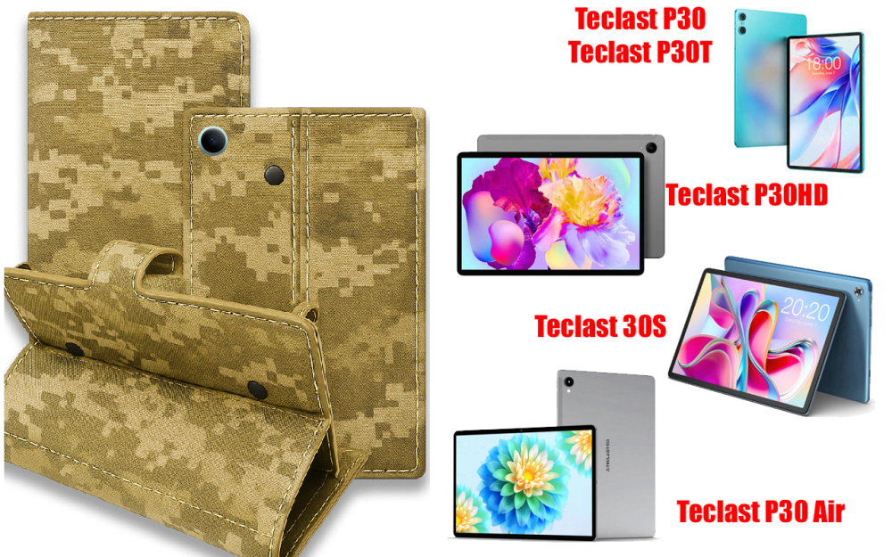Книжка-трансформер для планшета Teclast P30, P30Hd, P30S, P30T, P30 Air, колір Black Pixel Київ - фото 1