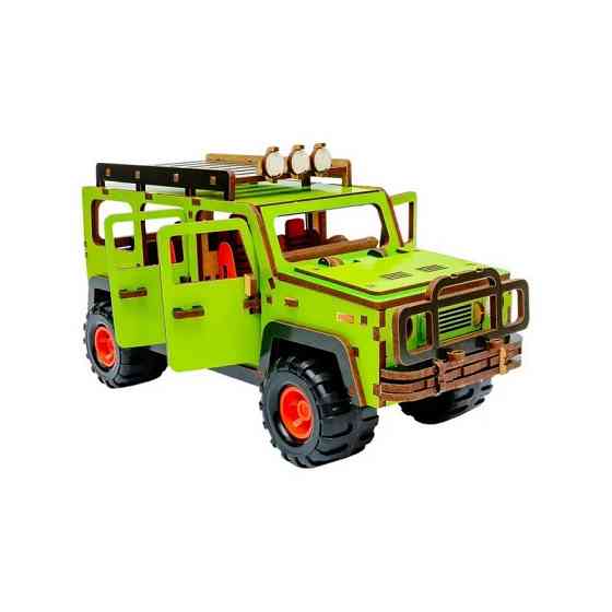 Дерев'яний 3D конструктор "Позашляховик" Puz-00951, 123 деталі Вінниця