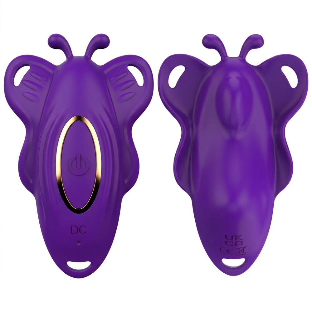 Силіконовий Smart вібратор-трусики LoveSpouse Panties безшумний з ремінцями 9 режимів Фіолетовий Вінниця - фото 3