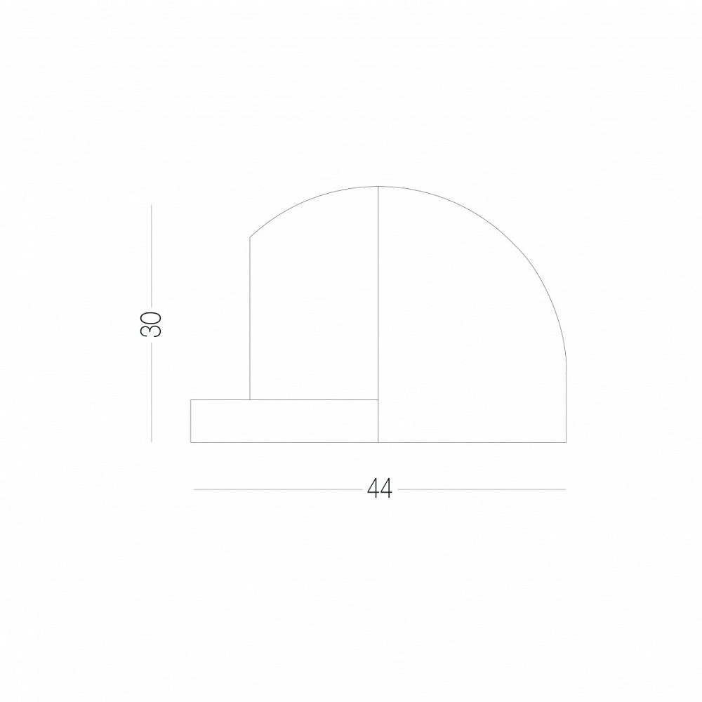 УПОР ПОДЛОГОВЫЙ ДЛЯ ДВЕРЕЙ M-42L BLACK ЧЕРНЫЙ Киев - изображение 2