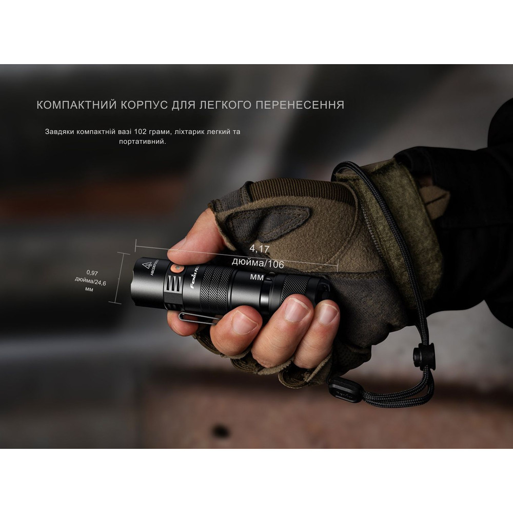 Ліхтар тактичний кишеньковий Fenix PD26R ACE 1300 лм Київ - фото 13