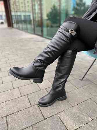 Чоботи жіночі EDAN 177 чорні (зима євро-хутро, шкіра натуральна) (6083) Коломия