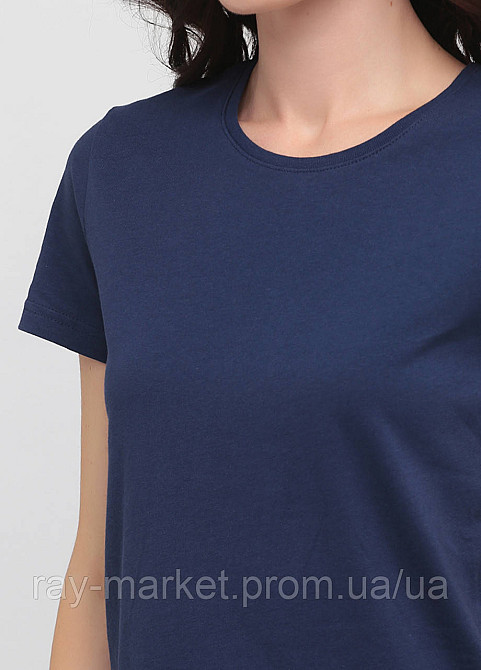 Футболка базовая Stedman Classic-T Unisex женская приталенная темно-синяя (ST2600-NAV ) Киев - изображение 2