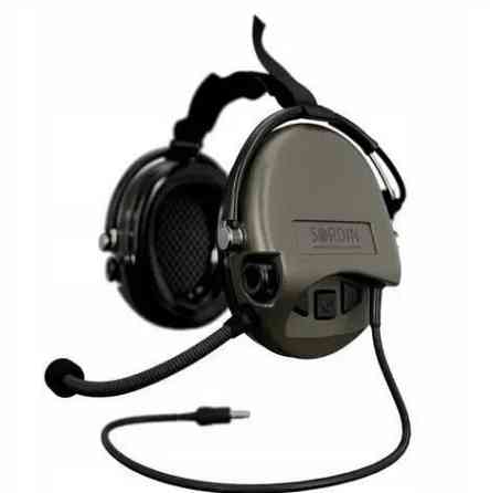Комплект активних навушників Sordin Supreme MIL CC Neckband + Гарнітура Sordin PTT Single com Splash Вінниця