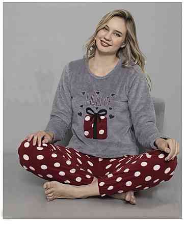 Жіноча флісова піжама з принтом Харків