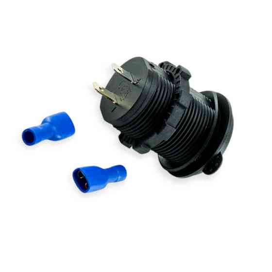 Гніздо врізне 2 USB швидка зарядка QC 3,0 з червоним підсвічуванням Мукачево