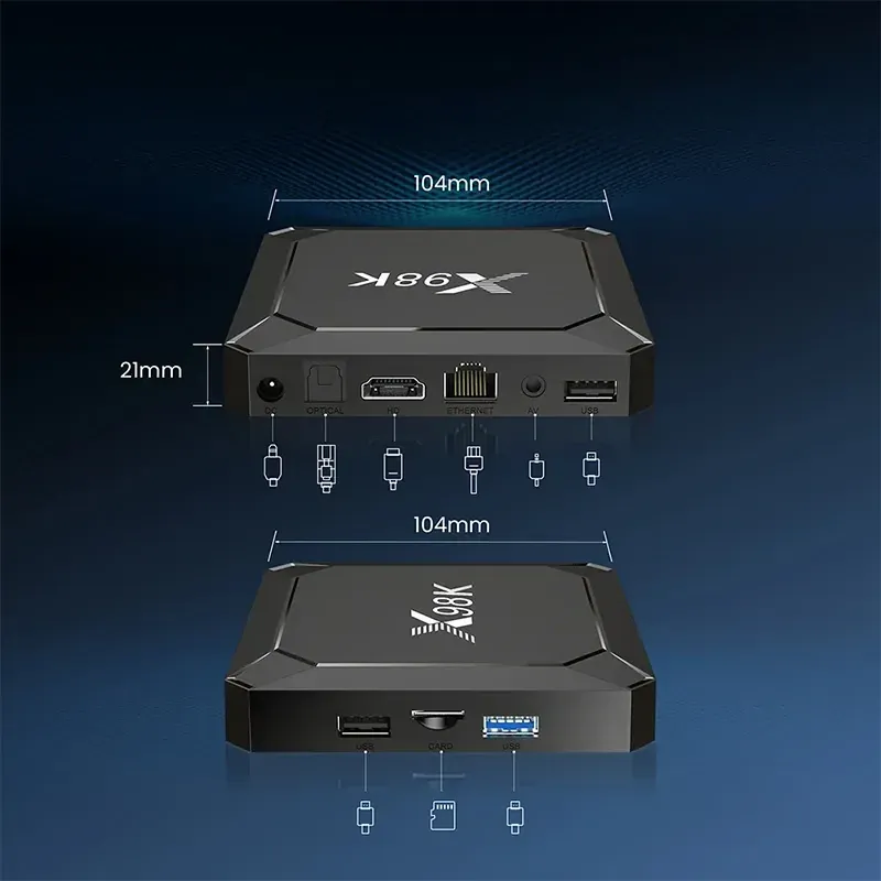 Смарт ТВ приставка X98K 4/32 Гб Smart TV Box Android 13 Андроид ТВ бокс Киев - изображение 6