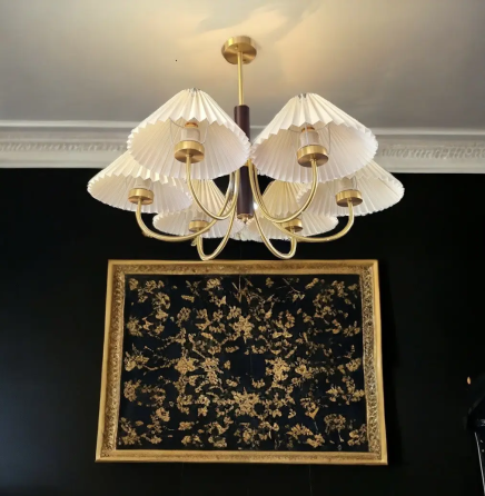 Светодиодная люстра Звон 6006 (Золотая) на 3 плафона Винница