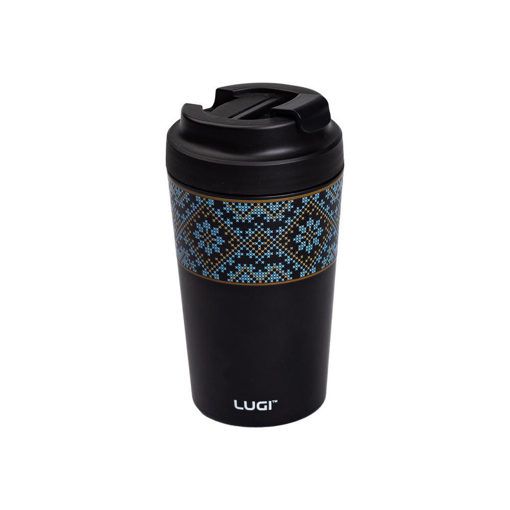 Термочашка Вышиванка черная 380 мл Киев - изображение 2