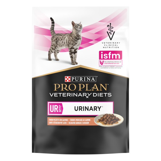 Упаковка Purina Pro Plan Veterinary Diets Urinary для котів розчинення струвітних каменів з лососем 10 x 85 г Вінниця
