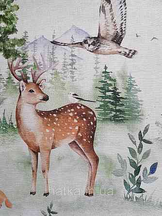 Обои винил на флизелине AS Creation Mia and Paul 0.53х10 детские животные олени лисицы птицы деревья Киев