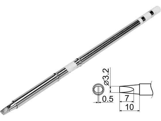 Наконечник для точкової пайки з вклад грілкою YATO заг. l= 149мм, наконеч 7х 3,2х0,5 мм, тип T12-D32 Одеса