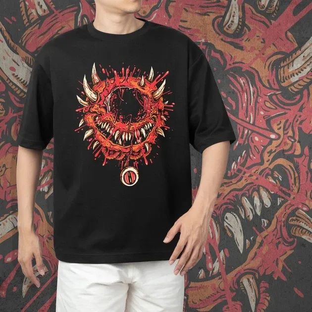 Футболка для підлітка хлопчика з принтом Doom Cacodemon Розмір 160 Anime10780 Дніпро - фото 5