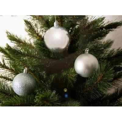 Ялинкова іграшка House Of Seasons H&amp;S 10 шт 6 см Сріблястий (8720362101833) Вінниця