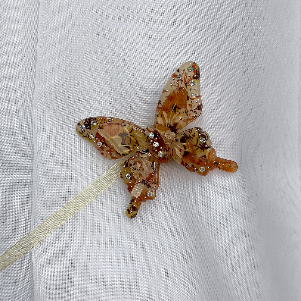 Магниты для штор и гардин Бабочка Люси набор 2 шт Терракотовый (81-170) Киев - изображение 2