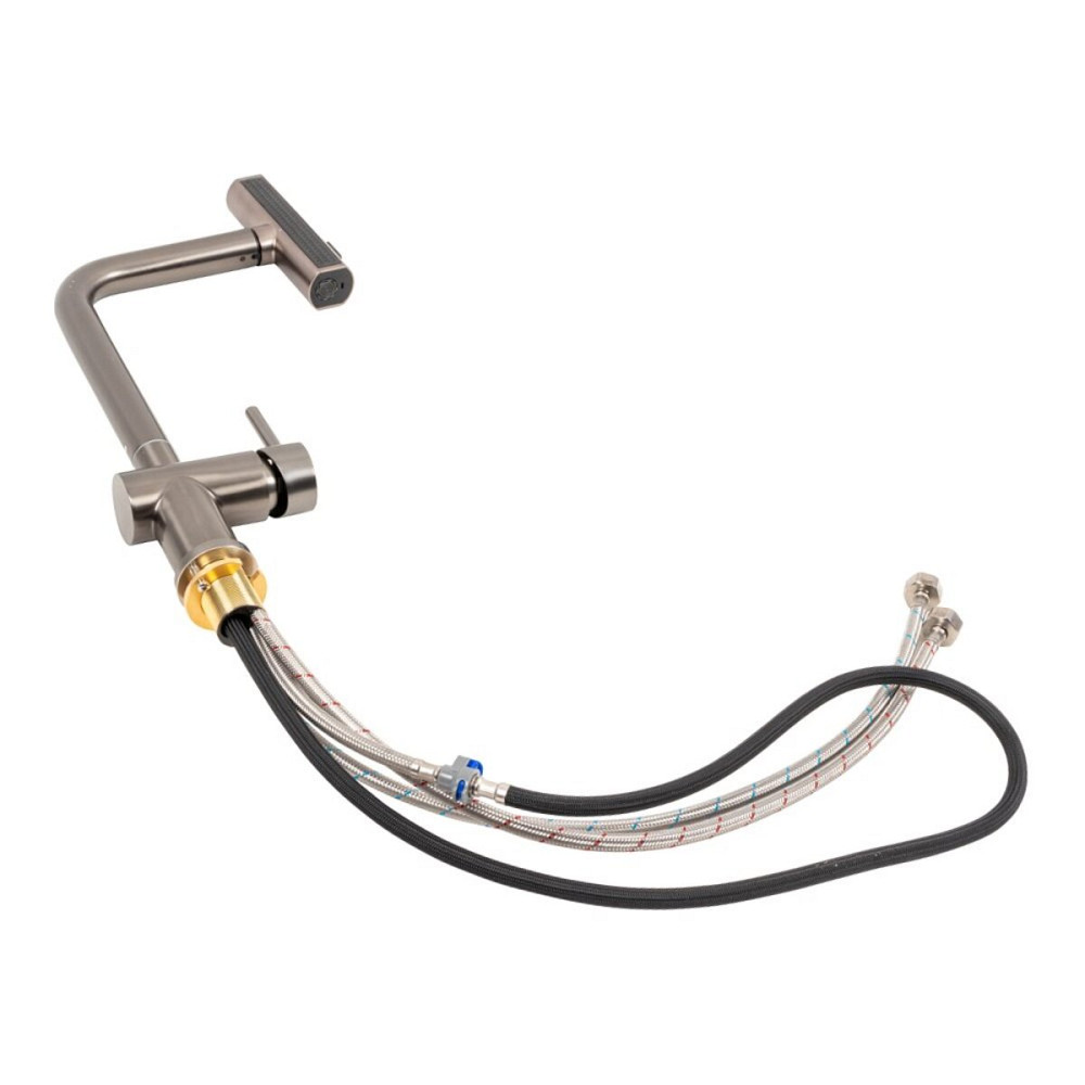 PLATINUM Кухонний змішувач PVD чорний Platinum IB2013BR Коломия - фото 6