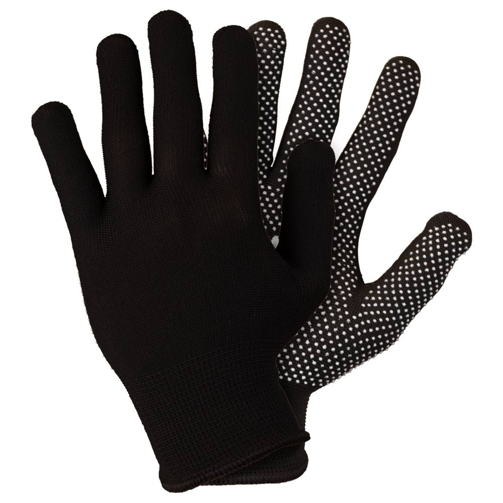 Sigma Перчатки трикотажные с точечным ПВХ покрытием р8 Микроточка (чёрные) КРАТНО 12 парам SIGM Киев - изображение 3