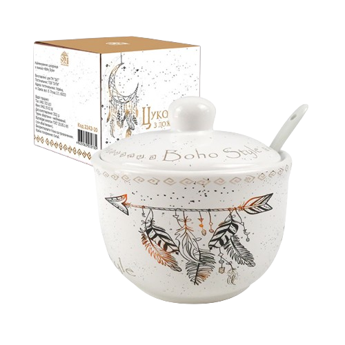 Цукорниця Boho style з ложкою 2242-20 S&T Житомир - фото 1