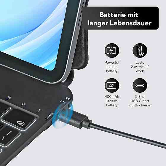 Чохол-клавіатура X9 Black для  iPad Air 13 2024 та iPad Pro 12.9 iPad Pro 6/5/4/3 покоління 2022 2021 2020 та 2018 років Дніпро