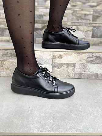 Injers Сліпони жіночі INJERS 195 чорні (весна-осінь, шкіра натуральна) (2486) Коломия