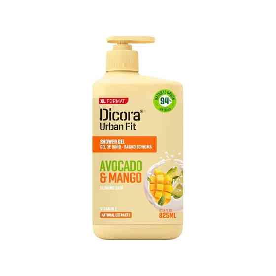 Гель для душа с витамином Е Манго и авокадо Dicora Urban Fit 825 мл Винница