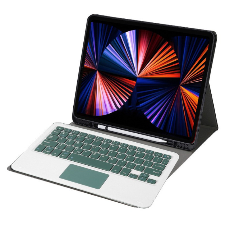 Чохол з бездротовою клавіатурою (TouchPad) BeCover для Apple iPad Pro 12.9 (2020/2021/2022) Dark Green Зелений Харьков - изображение 2