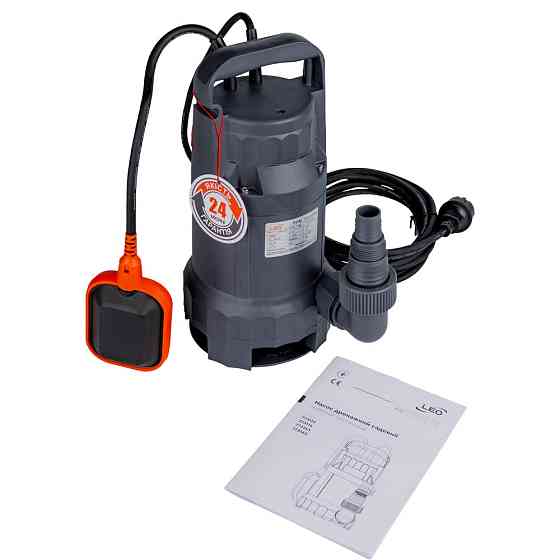LEO Насос дренажный садовый 0.4кВт Hmax 7м Qmax 233л/мин (част. до 25мм) LEO (773163) Коломыя