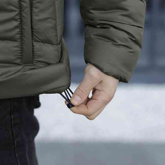 Чоловіча зимова куртка хакі Pobedov Bubble Gum Київ