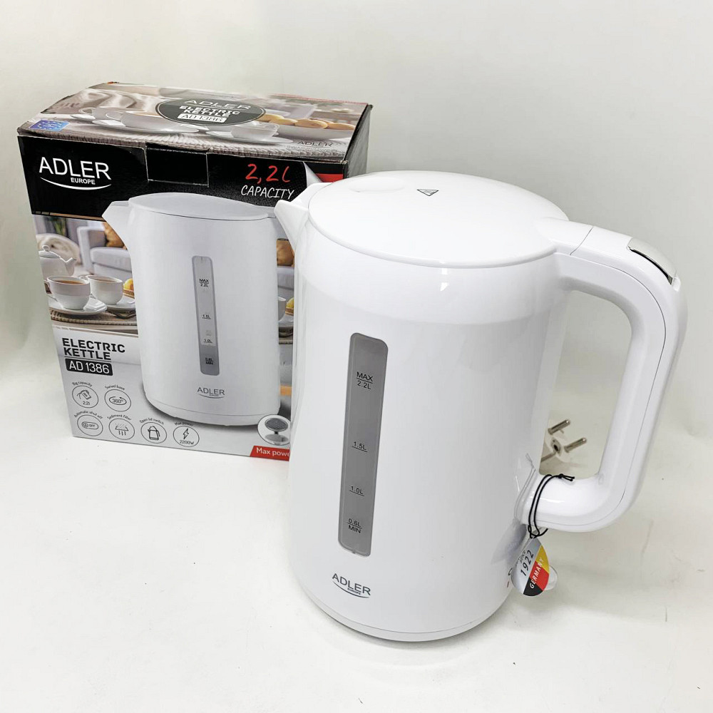 Домашний чайник качественный Adler AD 1386 2.2л 2200Вт, Мощный чайник для кипячения NC-80 Львов - изображение 14
