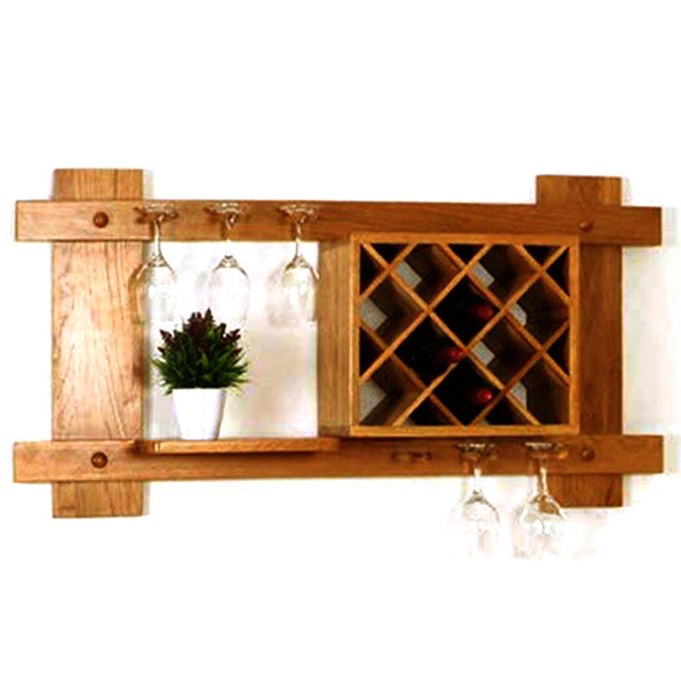 Настінна винна полиця "Майбара" охра Миколаїв - фото 1