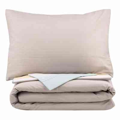 Постільна білизна Ardesto Gloria сатин смужки, коричневий полуториний євро 160х220 (ART1622RB) Вінниця