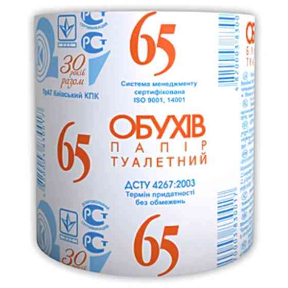 Папір туал. рул.ТМ "ОБУХIВ 65" Гостомель
