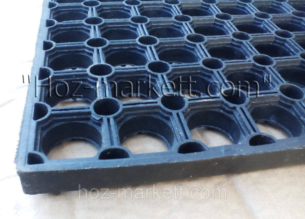 Коврик 60 см х 40 см х 2 см резиновый сотами грязезащитный килим Харьков - изображение 5