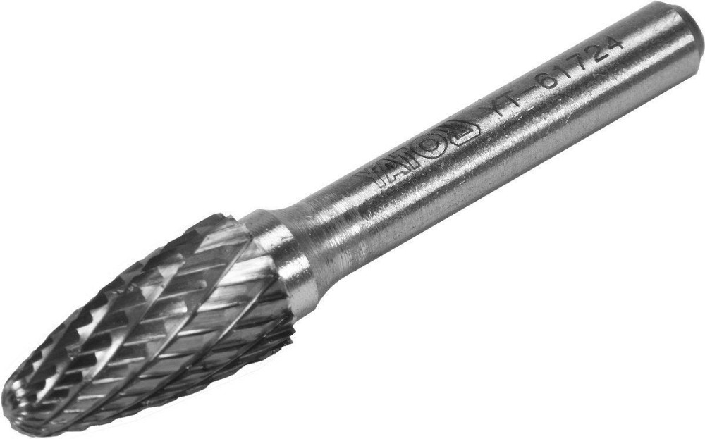 Фреза конусна округлена з карбіду вольфрама YATO, Ø= 10 мм, l= 58/18 мм, з шпинделем Ø= 6 мм [40/80] Одеса - фото 1