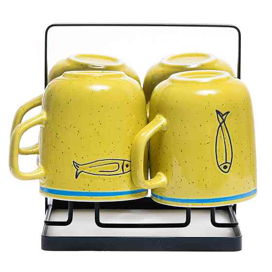 elemi Підставка для чашок elemi (чорна) для 4 шт. метал Коломыя