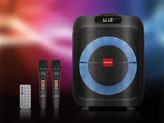 Портативна акустична колонка ZXX-1745 60Вт 8" TWS/FM/USB/TF/BT/LED з 2 мікрофонами Одеса