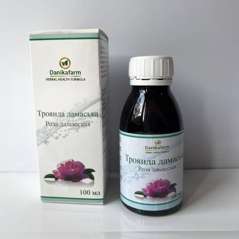 Натуральна домішка ДанікаФарм БАЖ Троянда дамаська 100 мл Київ - фото 1