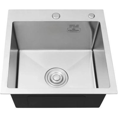 Мойка кухонная Kroner Gebьrstet-4545HM (CV033855) Винница - изображение 6