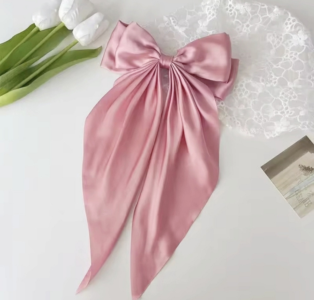 Заколка-автомат "Бант" 18х35 см Рожевий Сміла - фото 7