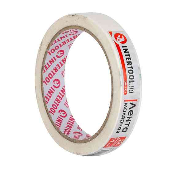 Стрічка малярська 19мм, 20м, біла Мукачево