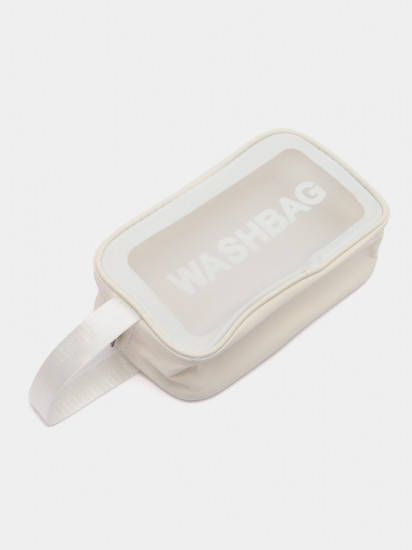 Прозора сумка-косметичка Washbag Medium White 26см Вінниця - фото 3