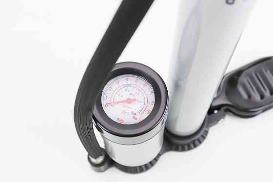 Насос ручний "старого зразку" сірий з метал. ручкою + манометр Київ