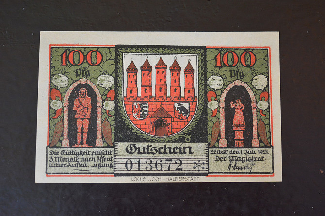 Германия. Нотгельд. 100 Pf 1921 года ( 3 ) Полтава - изображение 1