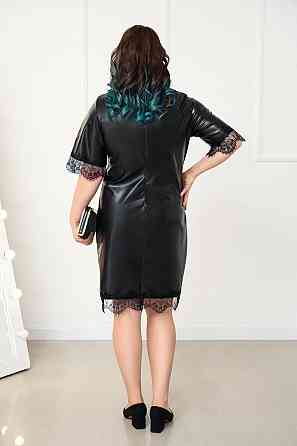 Сукня з екошкіри "Secret" оптом | Батал Київ