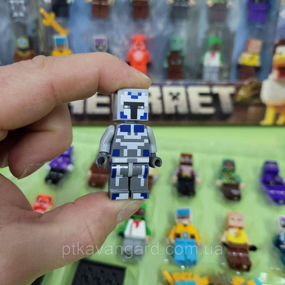 Набір фігурок Minecraft 24 героїв Minecraft чоловічки з підставками 2915 Хмельницький - фото 3
