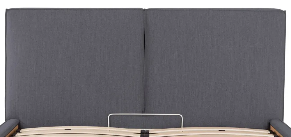 Кровать Двуспальная Delhi VIP 180 х 190 см Мисти Dark Grey С дополнительной металлической цельносварной рамой Темно-серый Киев - изображение 5