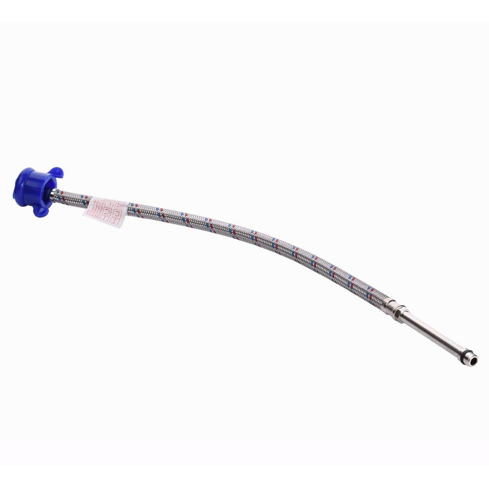 Шланг для змішувача Solomon (нерж.) М10х1/2″ 0,5м HY6201 A LONG-штуцер 70мм (000008011) Київ - фото 2