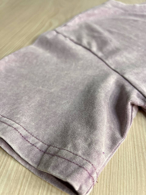 Футболка жіноча A-N 25062 оверсайз варена тай-дай з принтом місяць, бузковий, one size Київ - фото 20