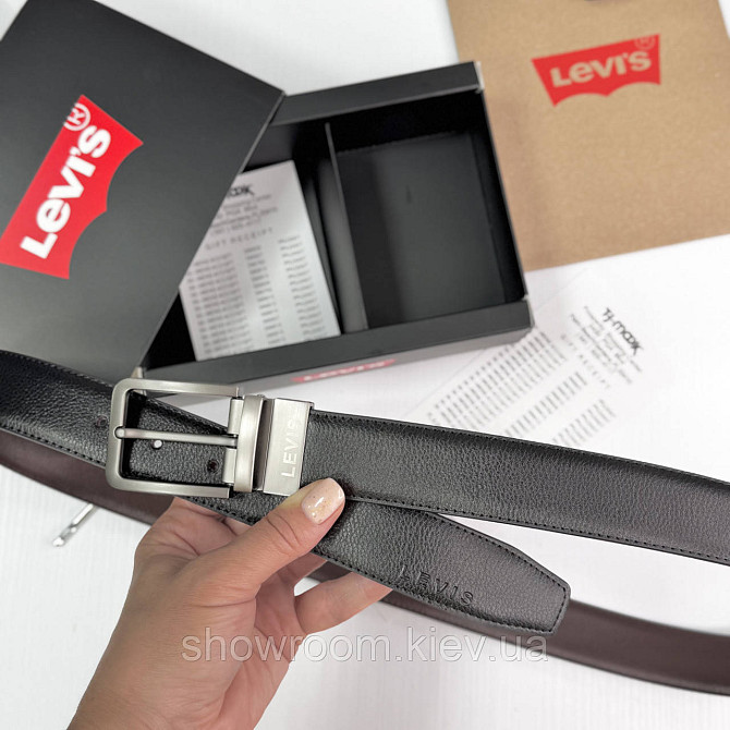 Чоловічий подарунковий набір гаманець та ремінь Levis (519) Київ - фото 8