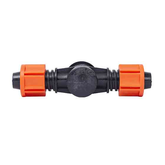 Кран для капельной ленты Ø16мм проходной FLORA (5079474) Ровно